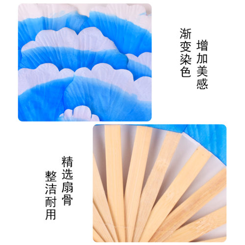 广场舞蹈牡丹花扇大花瓣舞蹈扇广场舞团体操活具舞台演出儿童扇 - 图2