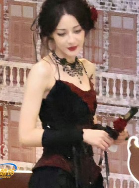 新款锁骨链中世纪骑士哥特编织黑色水晶宫廷复古黑色串珠项链女