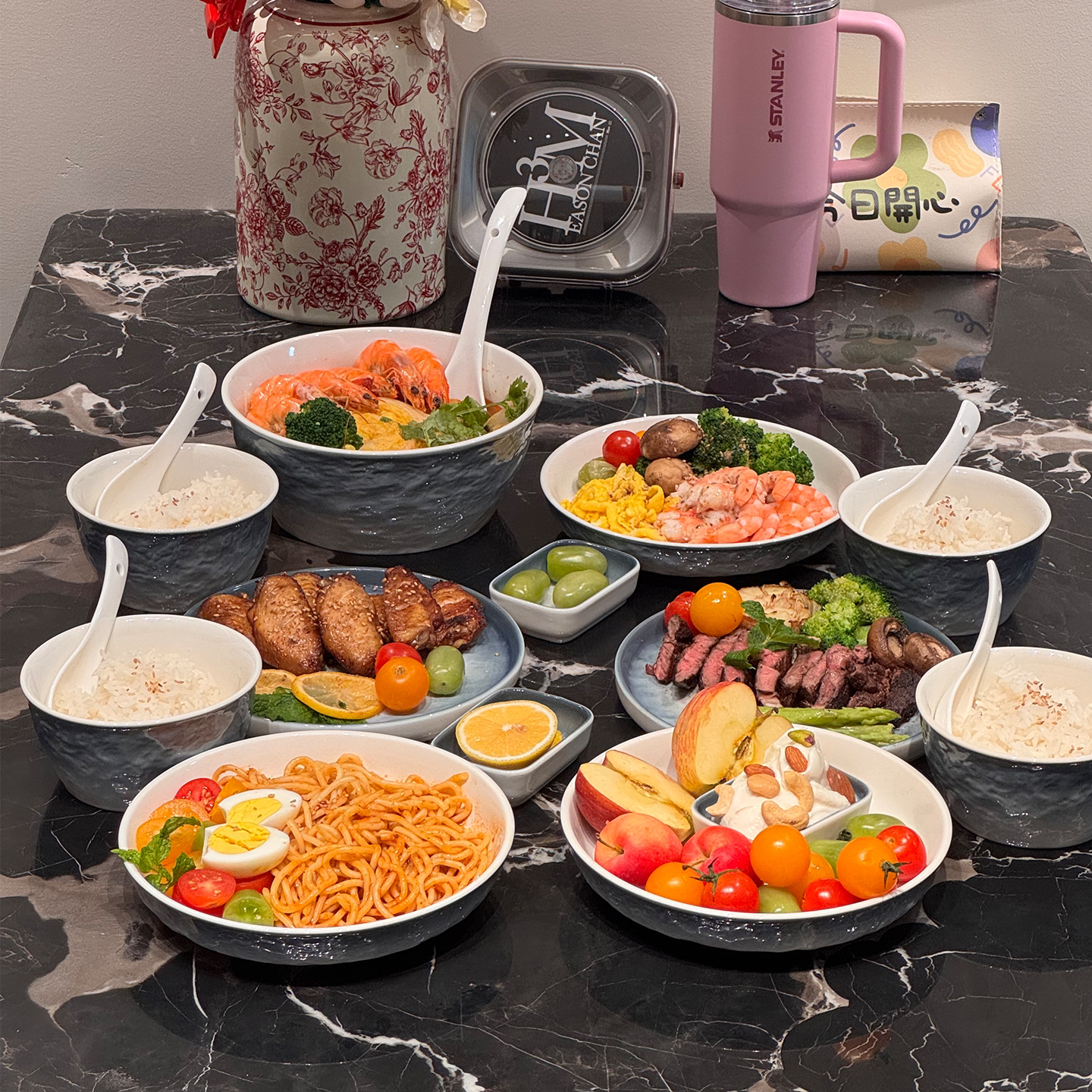 碗碟套装家用2026新款釉下彩餐具日式渐变风乔迁新居礼物碗具组合