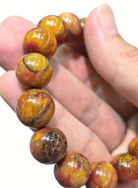 天然满肉紫幽灵手链 浓郁深紫色 异象水晶手串 深紫红泥聚宝盆