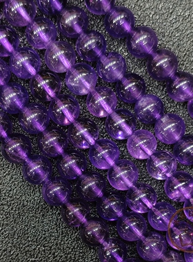 天然紫水晶散珠子 女生DIY手工手作 项链手串用珠 紫色系列珠子