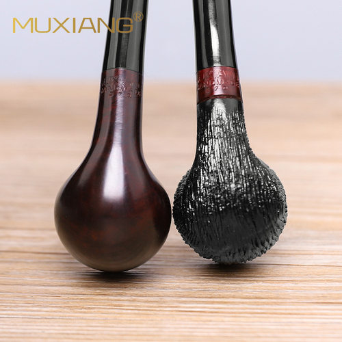 石楠木阅读烟斗弯式传统老式长柄烟斗烟袋锅草丝烟斗旱烟烟斗男士 - 图2