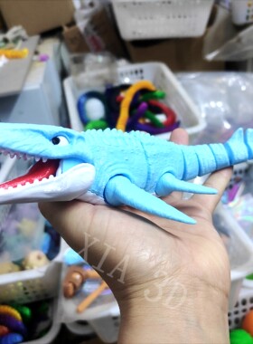 3d打印玩具沧龙远古海洋鱼恐龙仿真模型活动摆件手办儿童生日礼物