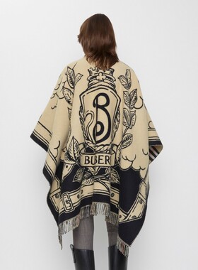 风暴骑士羊毛披肩BURBERRY