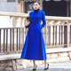 Solid color cashmere coat extra long knee-length woolen coat