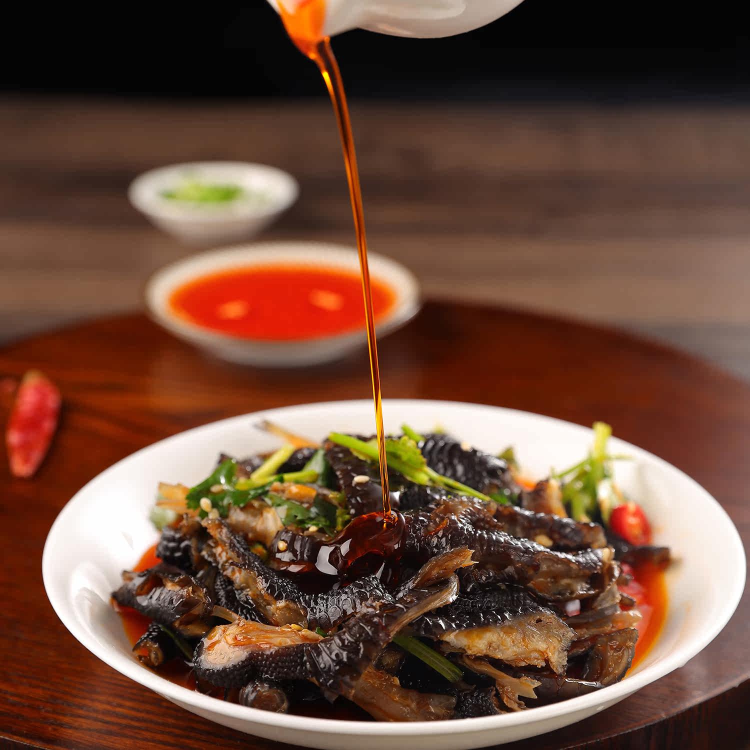 芭夯椒麻去骨鸡脚230g开袋即食红油无骨乌鸡脚黑凤爪商用凉拌菜肴