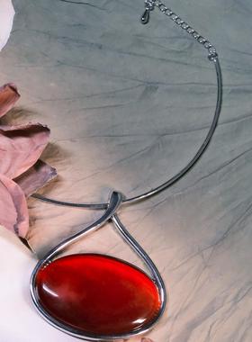 回音万铃人造红宝石饰品原创设计