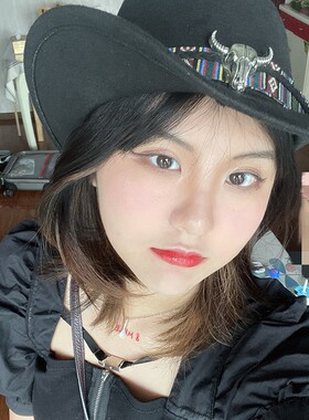 牛头旅游拍照西部牛仔帽男女大檐