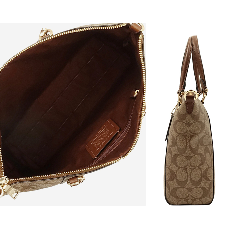 客邻尚品海外旗舰店COACH/蔻驰包包女士新款PVC配皮时尚单肩手提斜挎饺子包799981