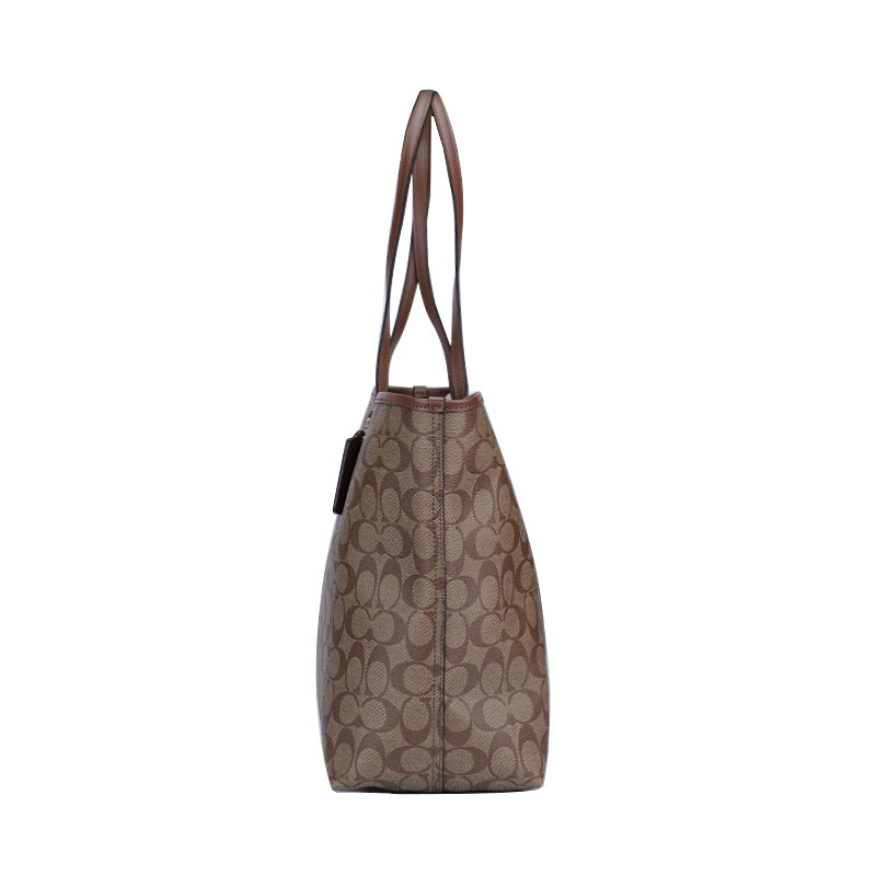客邻尚品海外旗舰店COACH/蔻驰新款女士大容量老花时尚休闲单肩手提托特包女包正品2