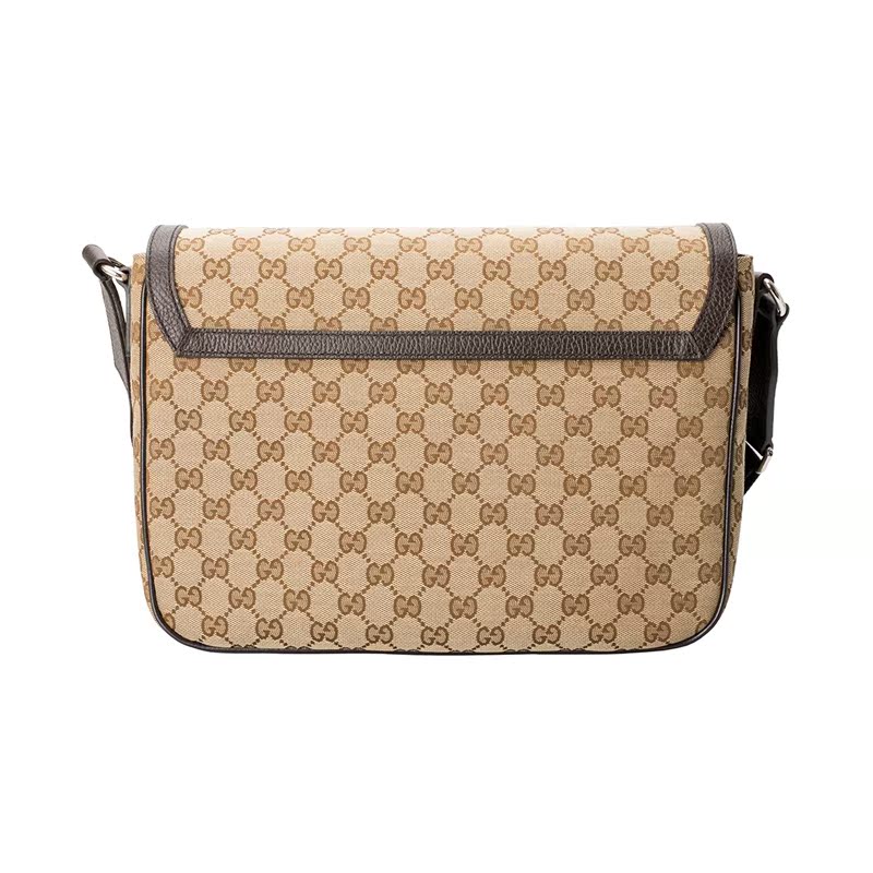 客邻尚品海外旗舰店Gucci/古驰古奇男士单肩斜挎包高贵典雅棕色4491713