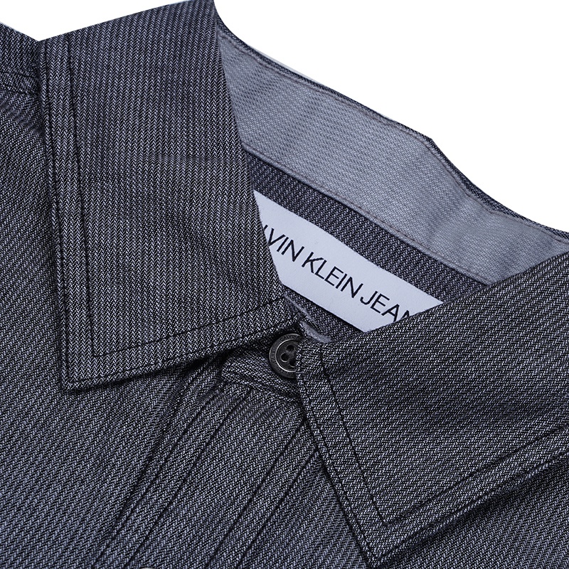 客邻尚品海外旗舰店Calvin Klein/凯文克莱CK男士左胸字母logo休闲长袖衬衫 41VC9032