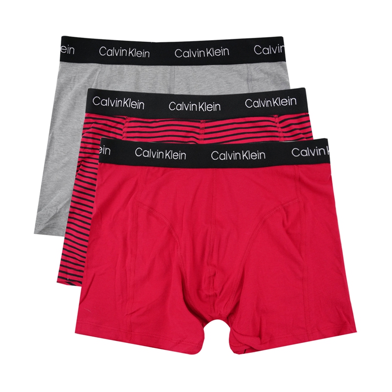 客邻尚品海外旗舰店Calvin Klein/凯文克莱CK男士潮流宽边四角裤三条装 NP216803