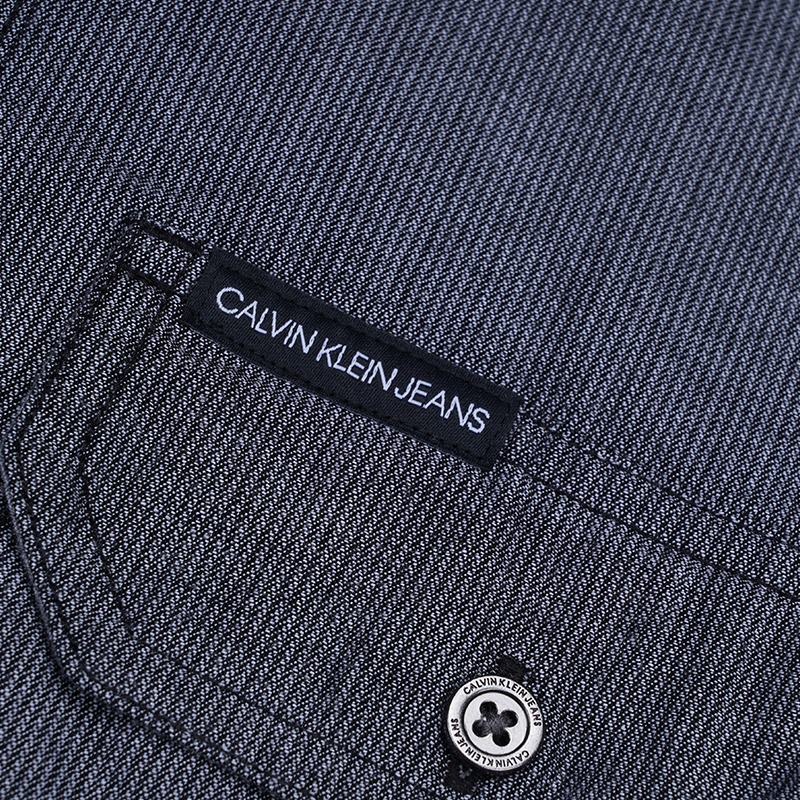 客邻尚品海外旗舰店Calvin Klein/凯文克莱CK男士左胸字母logo休闲长袖衬衫 41VC9033