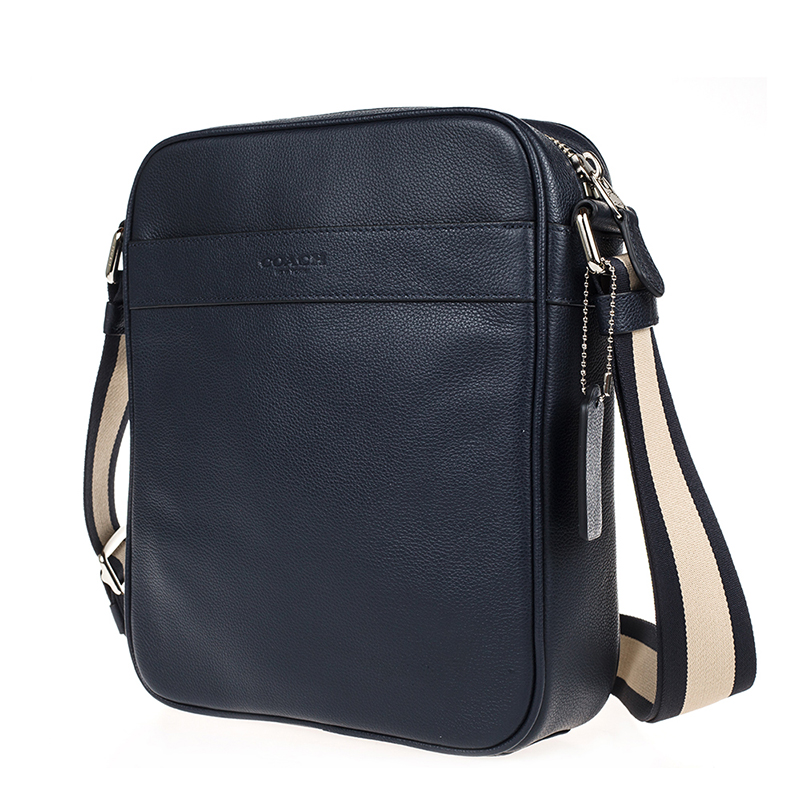 客邻尚品海外旗舰店COACH/蔻驰包包奥莱款小号男士皮质单肩斜挎包商务竖版方包547821