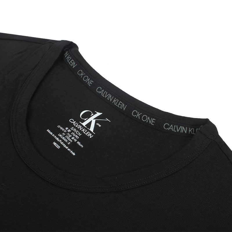 客邻尚品海外旗舰店Calvin Klein/CK 男士新款小logo纯色圆领短袖T恤两件装 NB2221A2