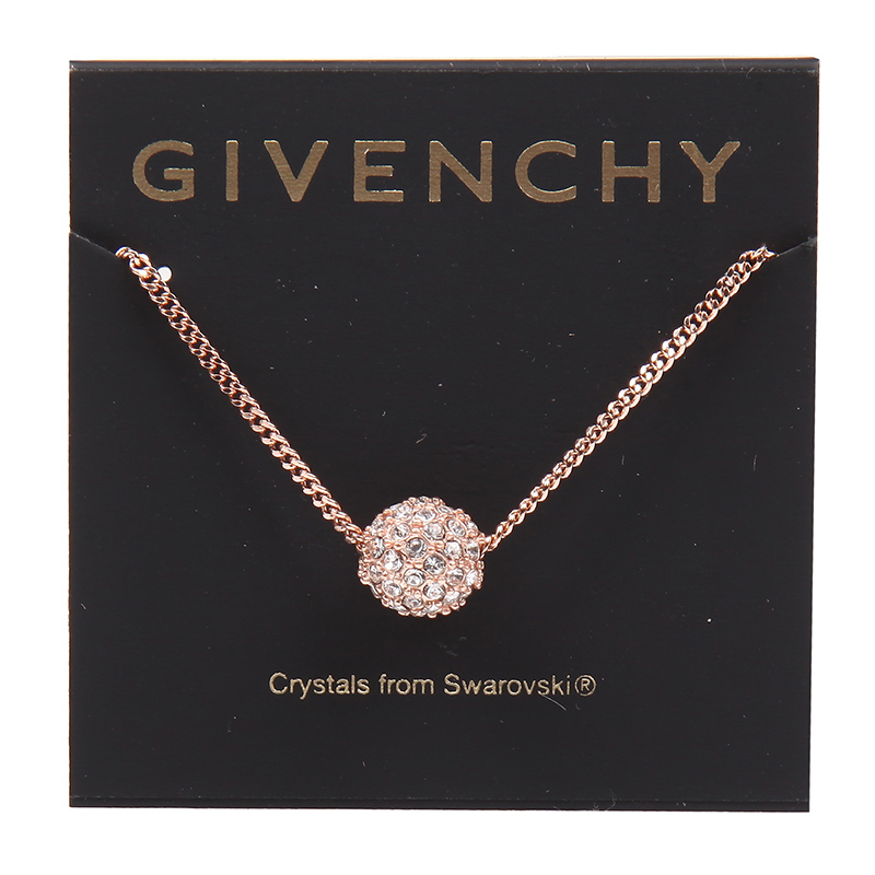 客邻尚品海外旗舰店菜鸟Givenchy/纪梵希许愿球项链女满天星镶钻锁骨链简约项链3