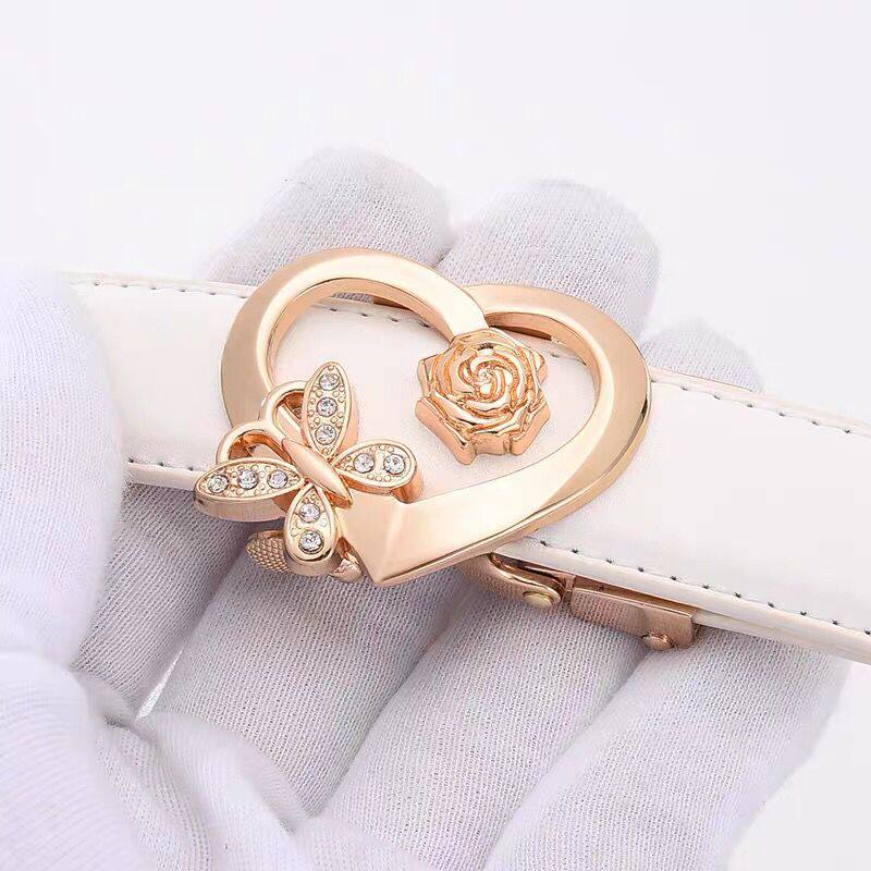 【源头厂家】女士皮带钻 时尚自动扣腰带 女士皮带百搭腰带