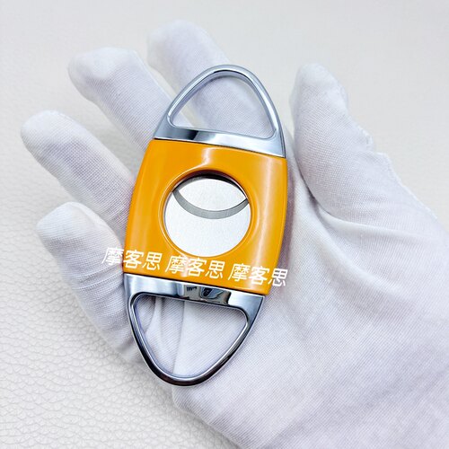 进口雪茄剪刀不锈钢锋利双刃便携雪茄剪平口 剪茄器雪茄工具配件 - 图0