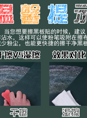 加厚可移除家用涂鸦教学绿板贴纸