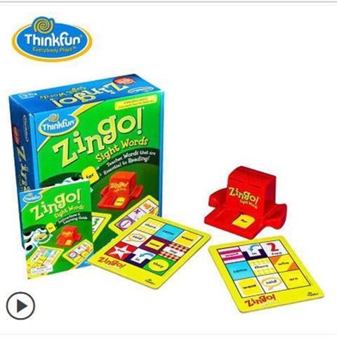 Thinkfun眼明手快英语单词Zingo游戏儿童益智玩具专注反应力 - 图2