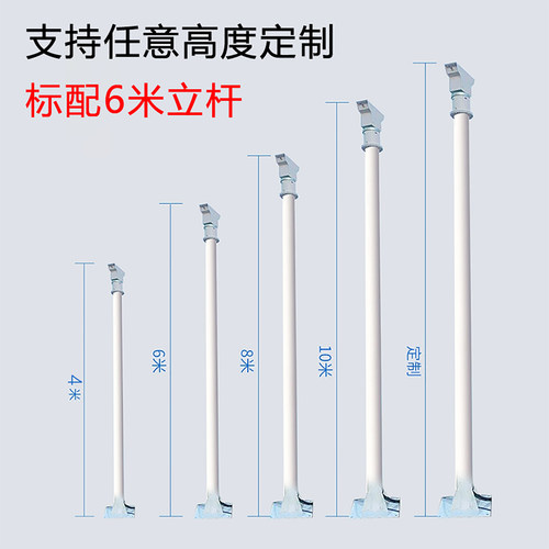 雾桩喷淋降尘高压旋转喷雾360度工地道路除尘全自动智能高杆喷淋 - 图3