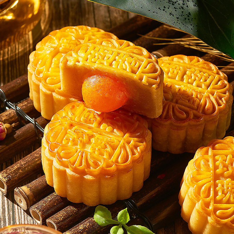 稻香村月饼蛋黄莲蓉五仁玫瑰豆沙多口味散装广式中秋节团购送礼品_零食_坚果_特产
