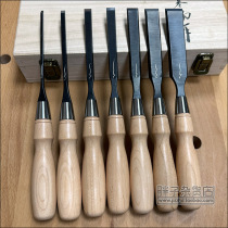 Exhibi pure chisel white carbon steel (ZW-C1) European-style chiseled wood chisel hand chiseled and tenon eye chisel