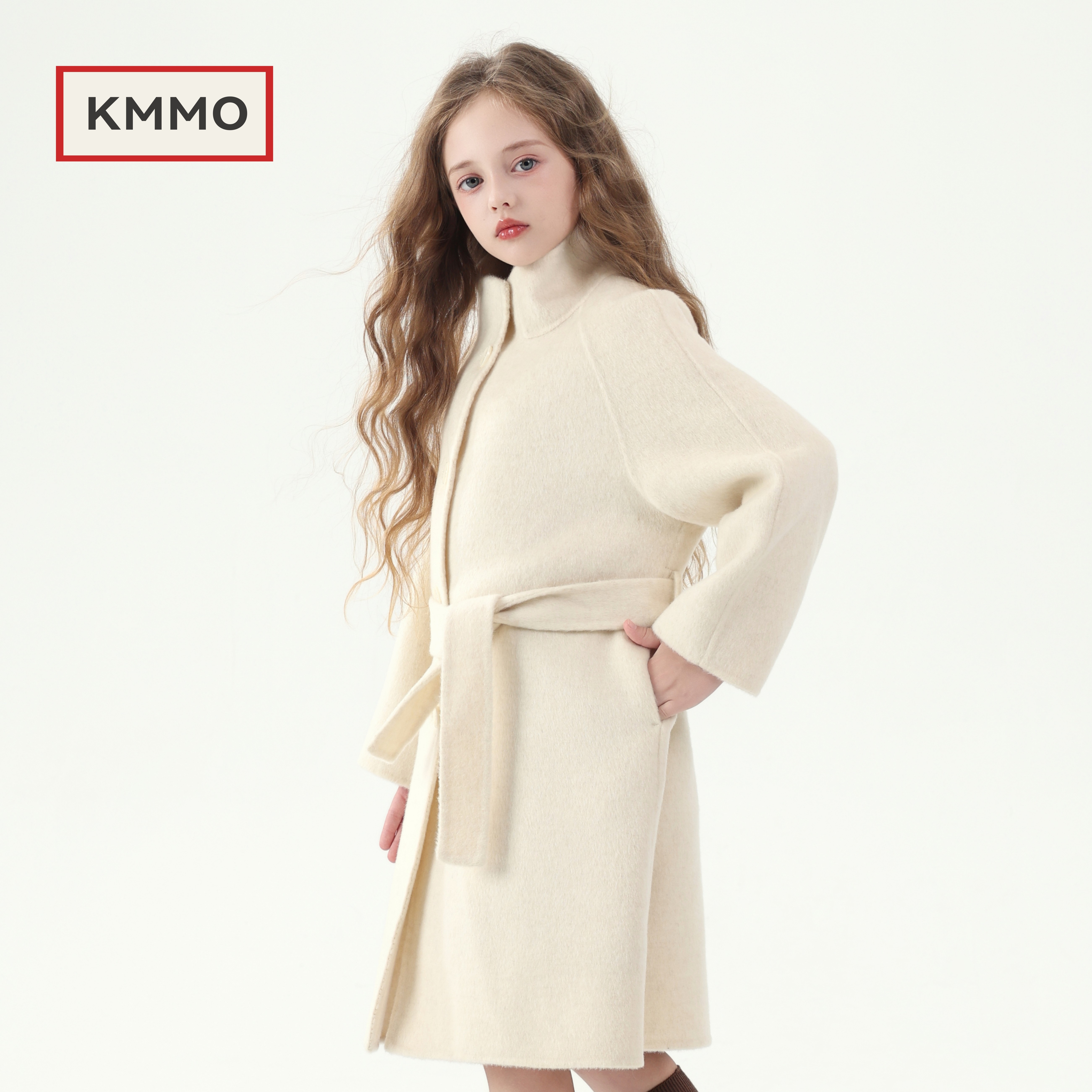 KMMO女童加厚毛呢大衣2025冬季新款儿童羊毛呢子外套双面羊绒童装,淘宝优惠券,粉丝福利购,淘宝优惠卷