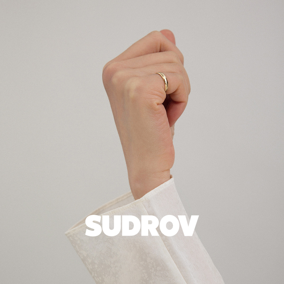 SUDROV Sujue Light Luxury 18K Gold Tail Ring