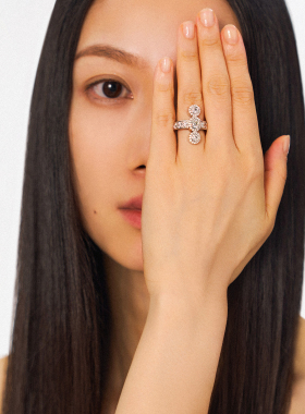 SUDROV素觉Lin Carat®克拉小姐系列椭圆环镶莫桑石戒指