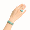 SUDROV Earth's Grace Earth's Elegant Series Amazonite Ring Gemstone Ring for Women