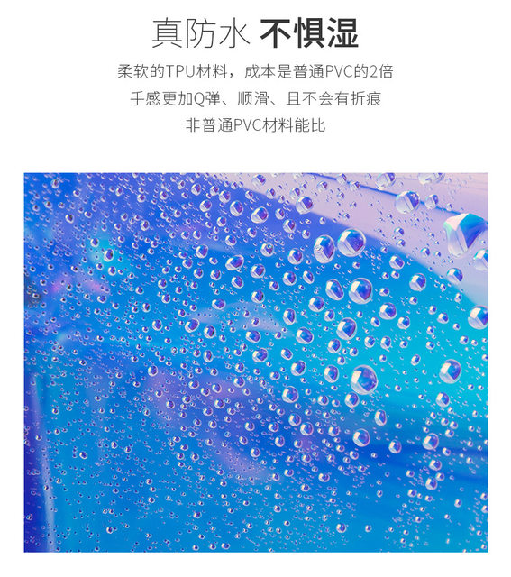 Laser transparent makeup bag for women with large capacity portable skin care products storage bag waterproof travel toiletries bag