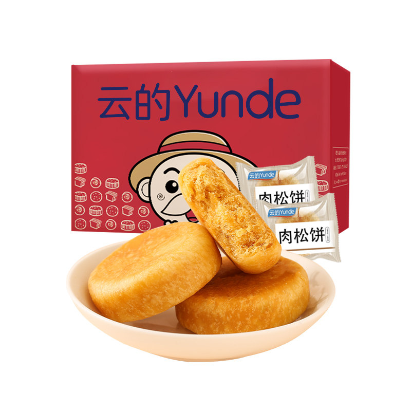爱乡亲云的500g面包早餐肉松饼干 爱乡亲食品传统糕点