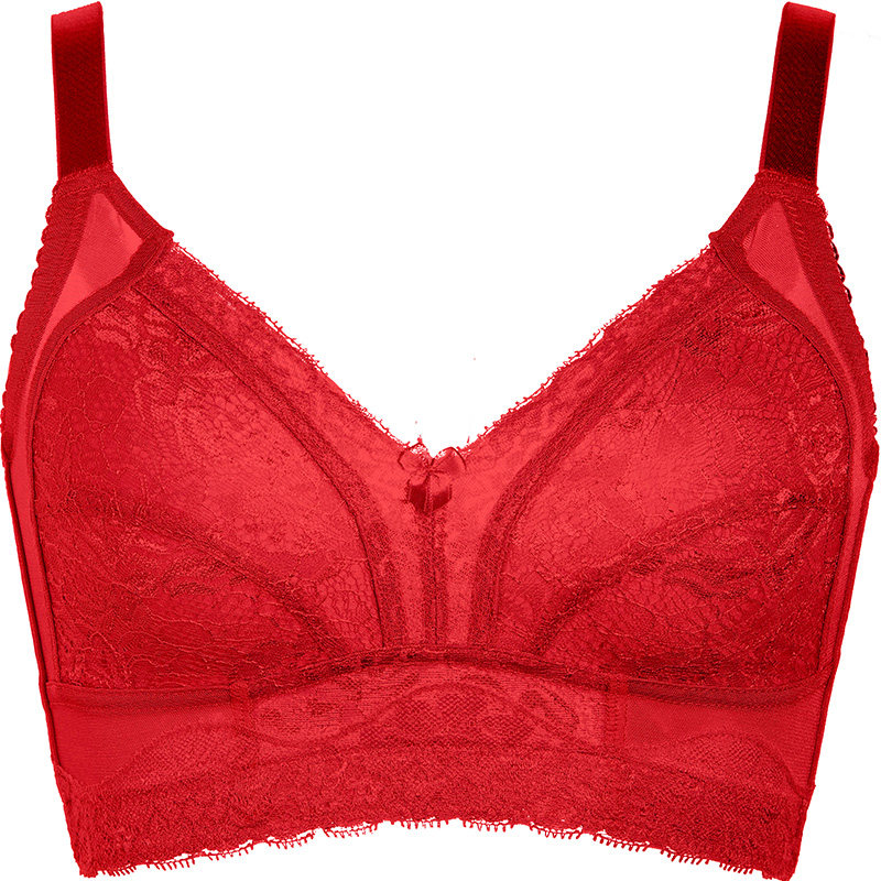 兔年红色本命年内衣套装薄款杯文胸 朵凡妮文胸