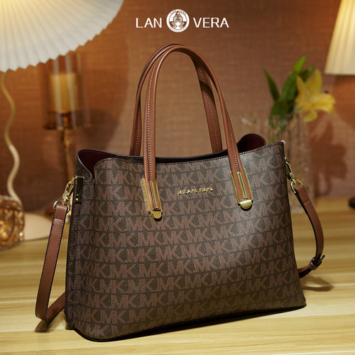 LANVERA轻奢包包2026新款 通勤女士手提包妈妈款单肩包大容量简约 - 图3