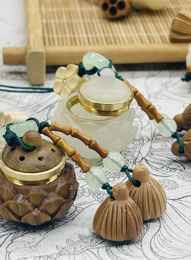 挂绳好运莲随身携带吊坠钥匙扣