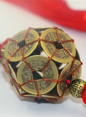 铜钱汽车挂件礼品不掉色吊坠车挂