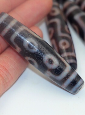 西藏玛瑙老天珠玉血丝饰品项坠