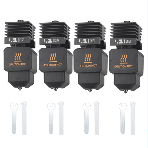 拓竹H2D/P2S可拆卸热端套件硬化钢喷嘴HF高流量挤出打印A1/A1mini - 图2