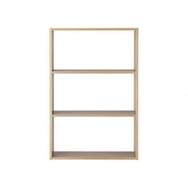 No Inprint Liangpint MUJI COMBINED WOOD SHELF WIDE TYPE 3 FLOORS BASE SET OF OA WHITE OAK WOOD STYLE