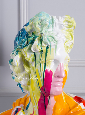 蝶陶树脂摆件北欧客厅装饰雕像