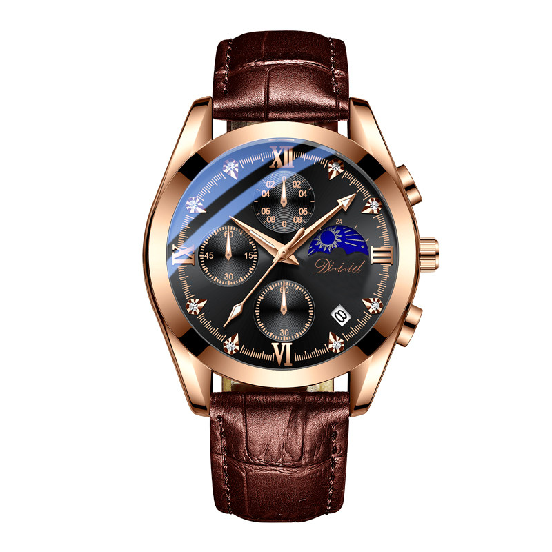 阿玛妮皮带男士手表男款学生防水 dizizid帝兹国产腕表