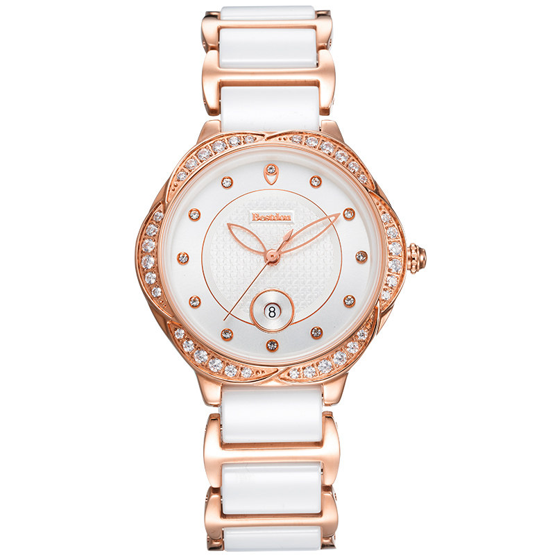 邦顿正品陶瓷女士轻奢小众石英表 bestdon帝瑞国产腕表