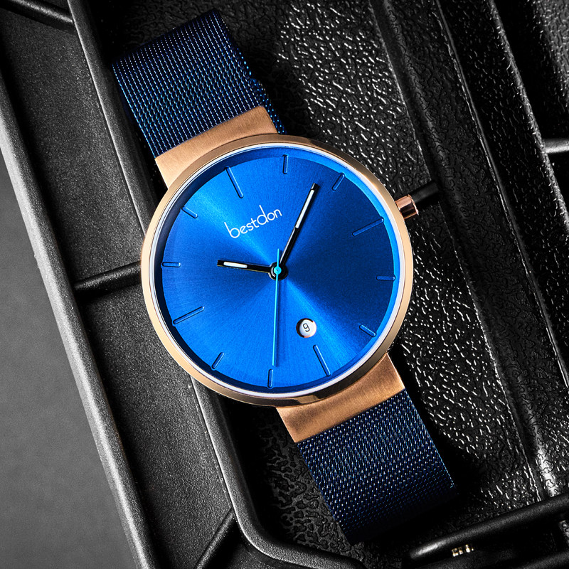 邦顿男士超薄学生时尚极简风石英表 bestdon帝瑞国产腕表