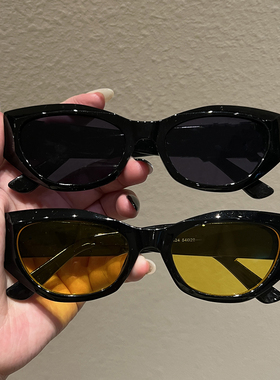 粉色墨镜女ins街拍防晒