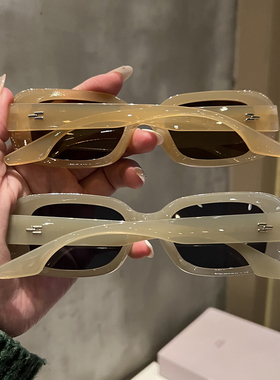 黑色窄版墨镜女2024新款