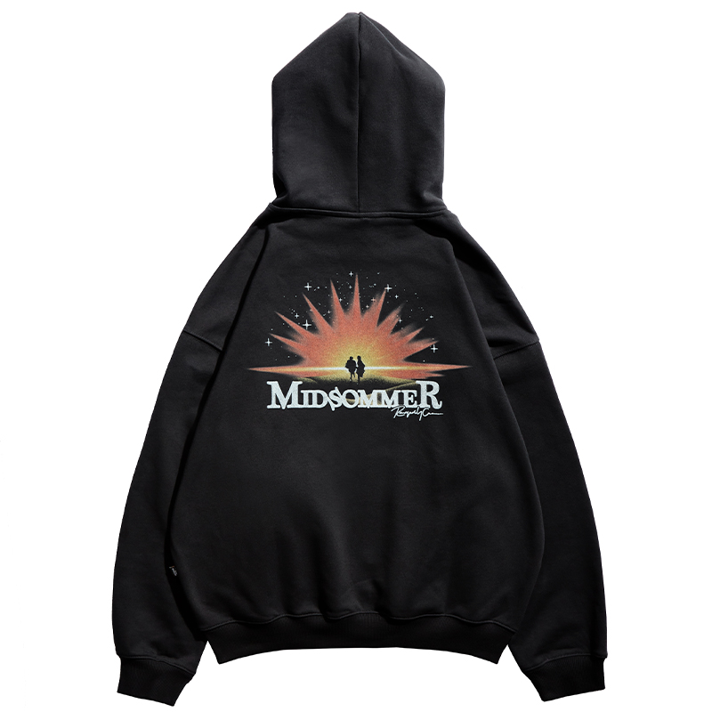 Remedy国潮秋冬款印花宽松帽衫外套美式潮牌休闲情侣连帽卫衣男女 - 图3