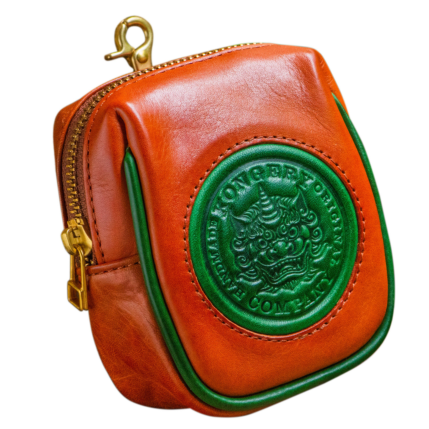 【貔貅藏珍】文玩收纳腰包！仓吉手工头层牛皮橄榄核桃手串零钱包,淘宝优惠券,粉丝福利购,淘宝优惠卷