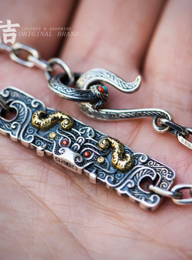 仓吉手工牛年S925银手